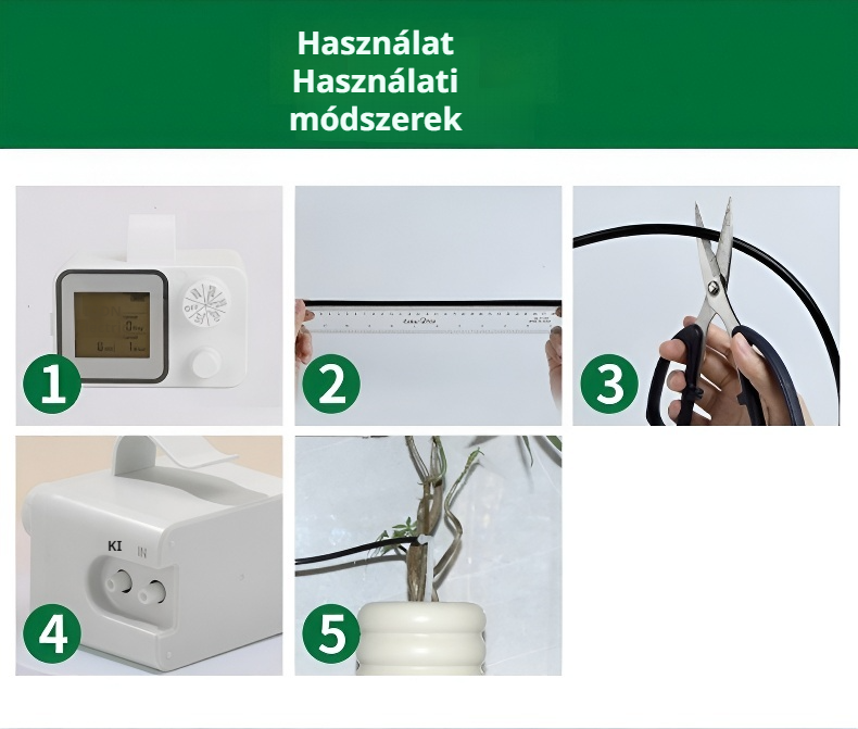 Kert öntözése intelligens időzítővel