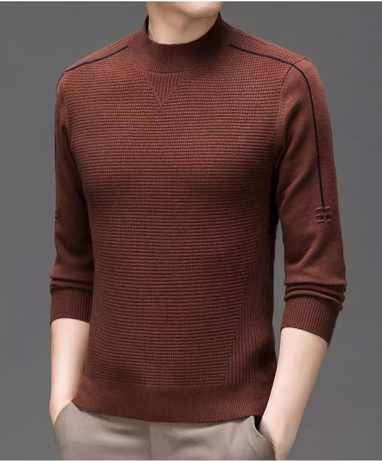 트렌디한 남성 와플 니트 맨투맨