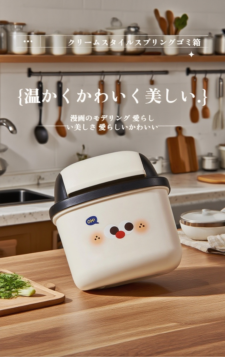 蓋付きで臭いを防ぐミニごみ箱の使い方