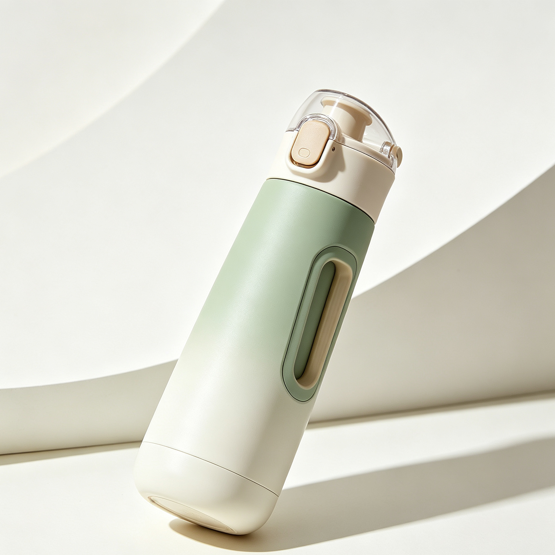 Set of two insulated water bottles with leakproof lids
