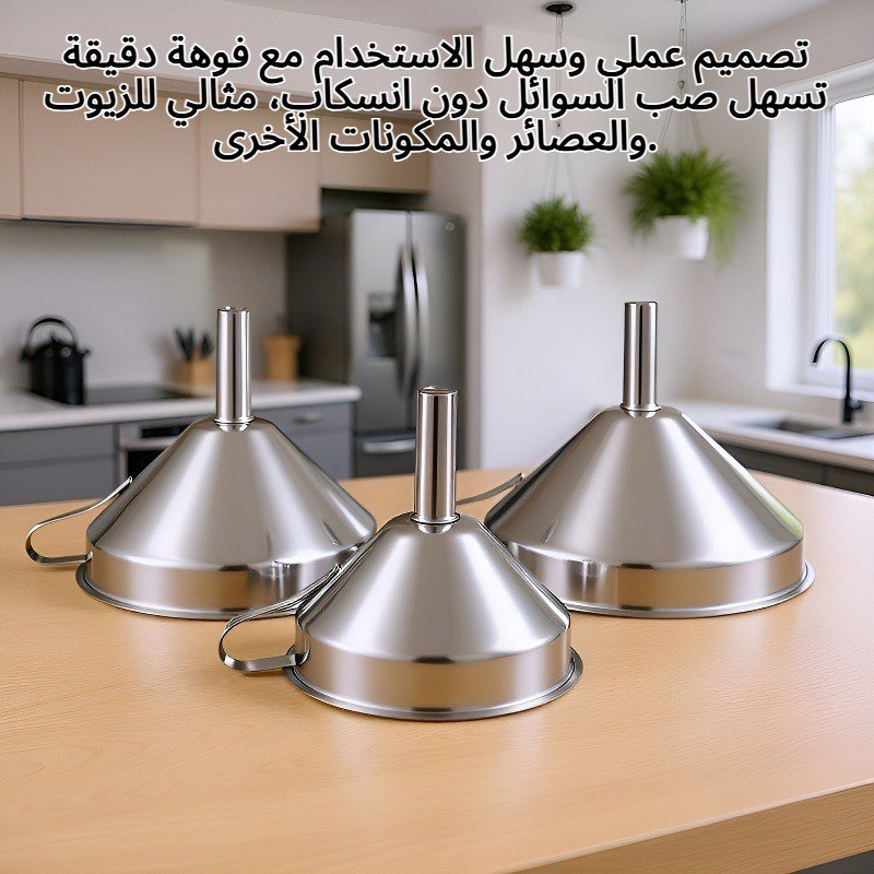 قمع من الفولاذ المقاوم للصدأ 304