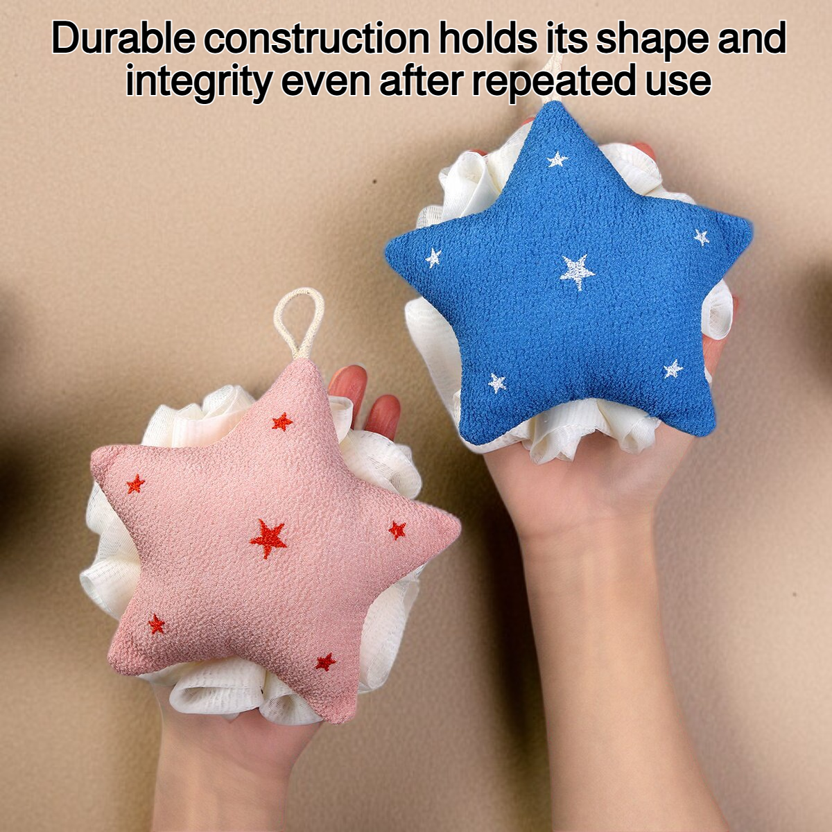 Five-pointed star bath sponge soft texture