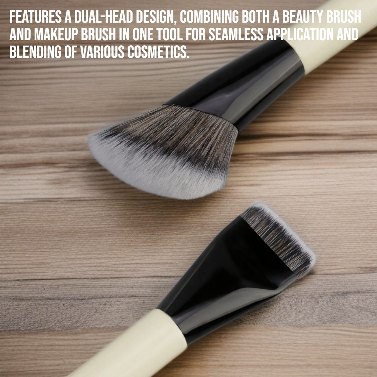 Dual head multifunctional beauty and makeup brush