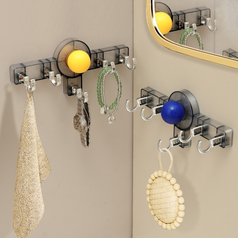 真空無痕免打孔強力吸盤掛鉤（浴室廚房門後收納）