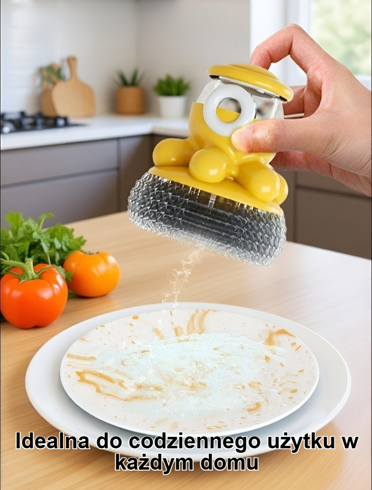 Ergonomiczny uchwyt automatycznej szczotki do naczyń