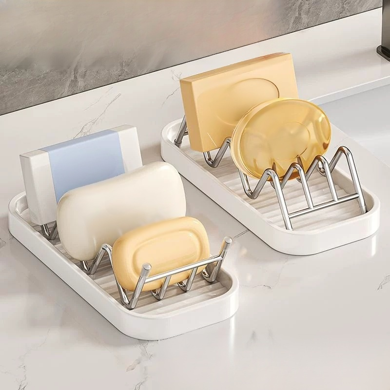 Seifenablage aus 304 Edelstahl mit Abtropfschale