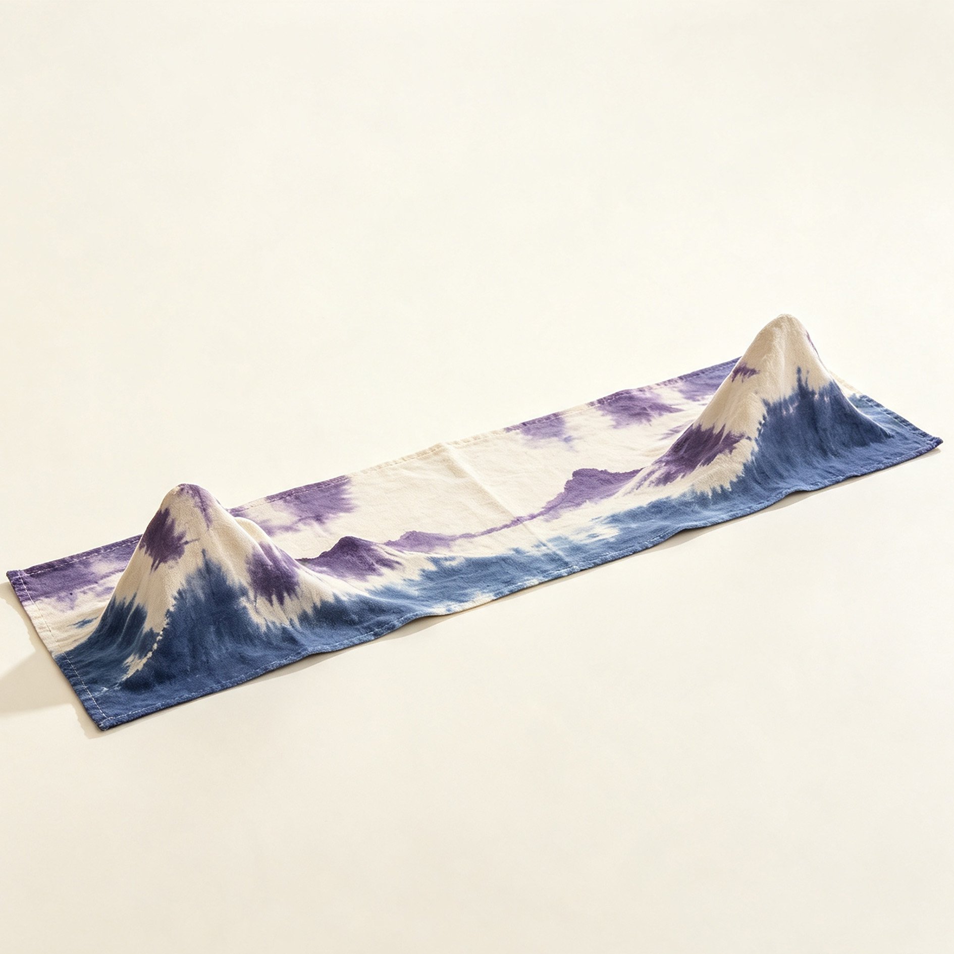 Colorful fabric table runner for modern home decor