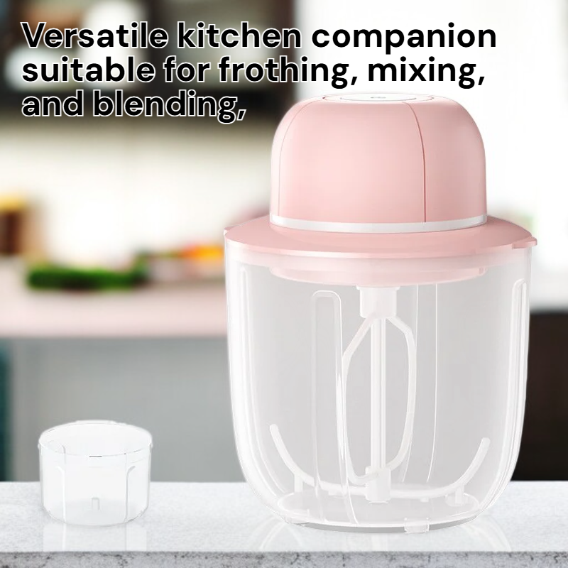 Multifunctional Cordless Milk Frother Portable Mixer for Soy Milk and Cake Baking