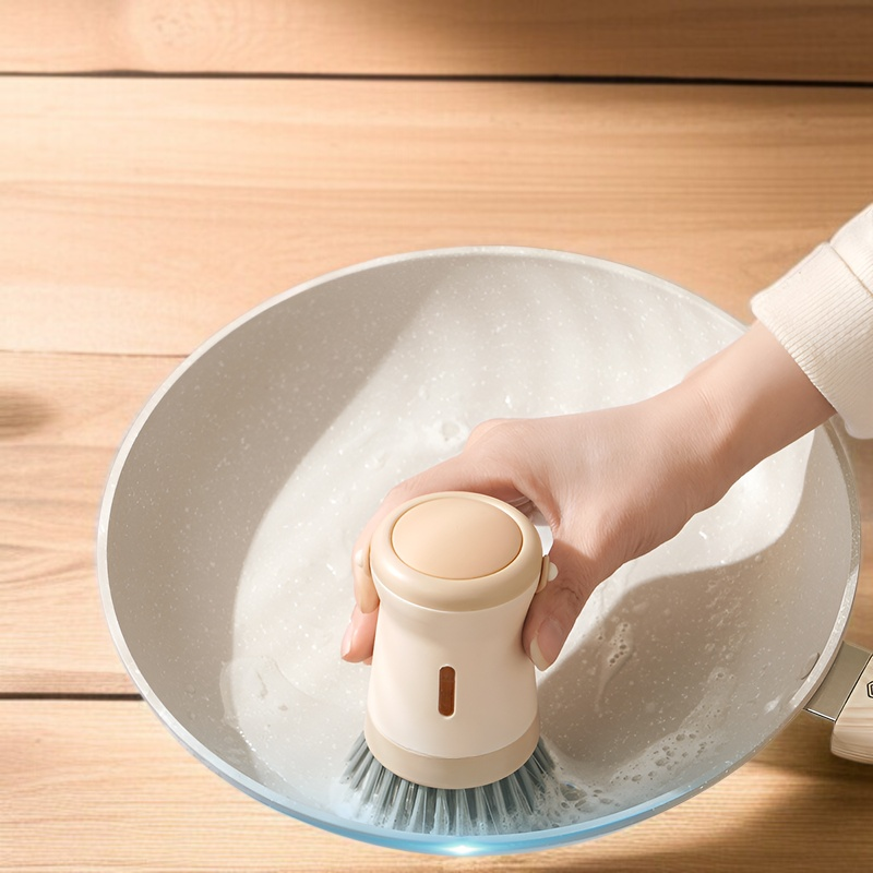 ポットブラシアーティファクトキッチン特別なポットブラシは油に固執せず、ポットを傷つけません多機能クリーニングブラシ家庭用ロングハンドルポットブラシ