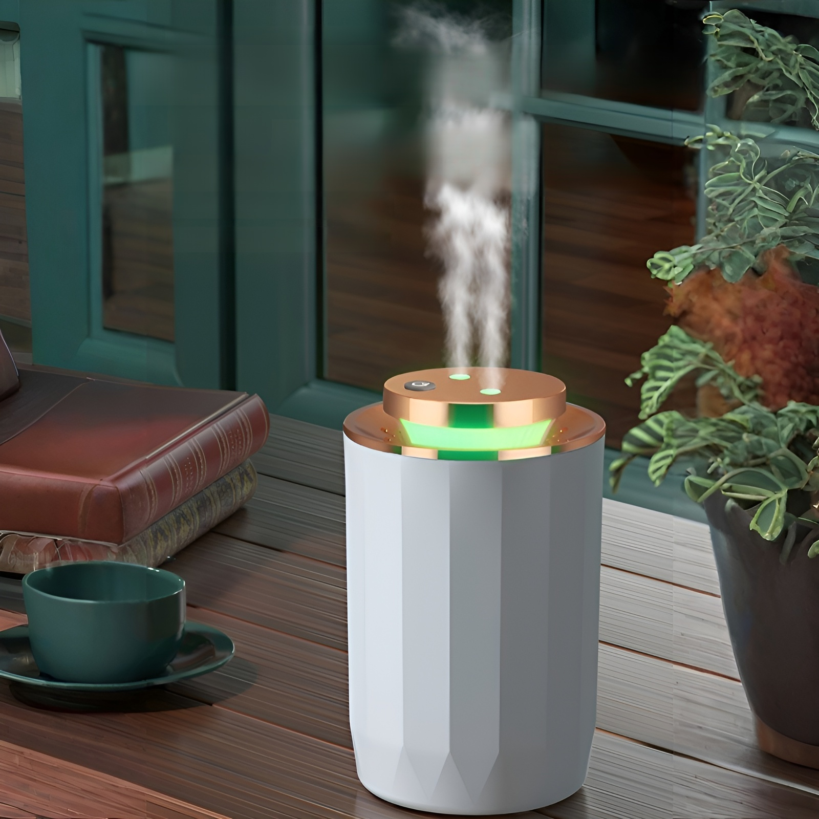 Multifunctional Locomotive-style Humidifier with Aroma Diffuser and Air Purifier