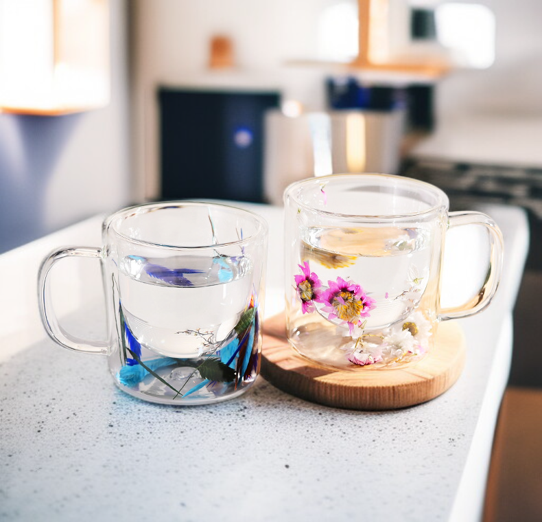 Vaso elegante para arreglos florales secos