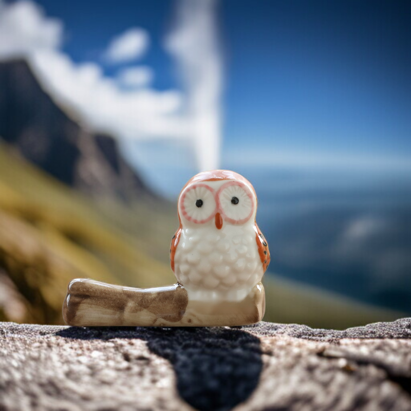 フクロウ鳥のお香スティックミニかわいい携帯用香炉お香ホルダーセラミック装飾品ホームデコレーション
