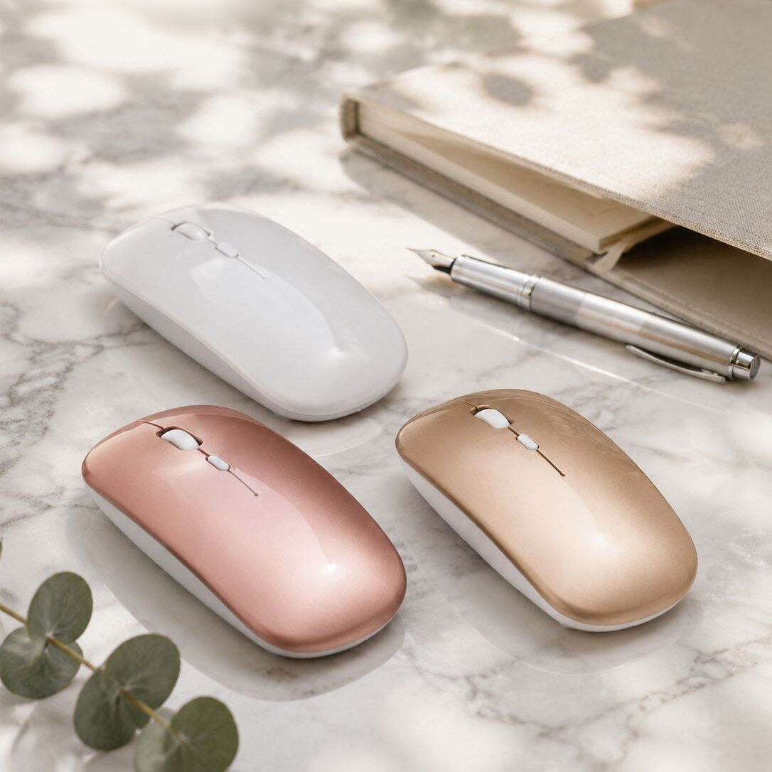 Souris sans fil silencieuse et élégante
