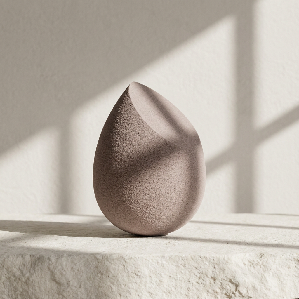 ฟองน้ำแต่งหน้า ทรงหยดน้ำ ตัดขอบ