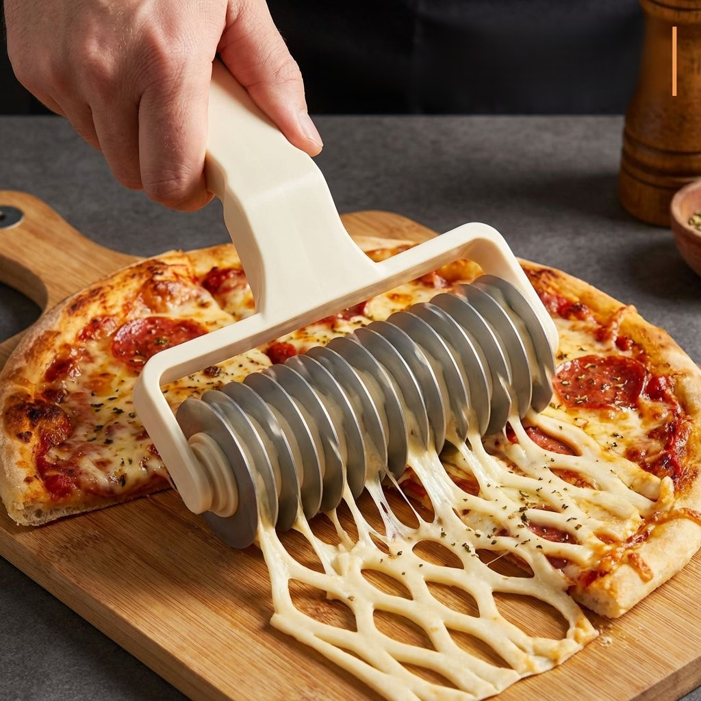 Küchenpizza-Netzrollenschneider