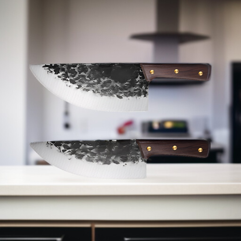 날카로운 슬라이스 칼과 뼈 자르는 칼