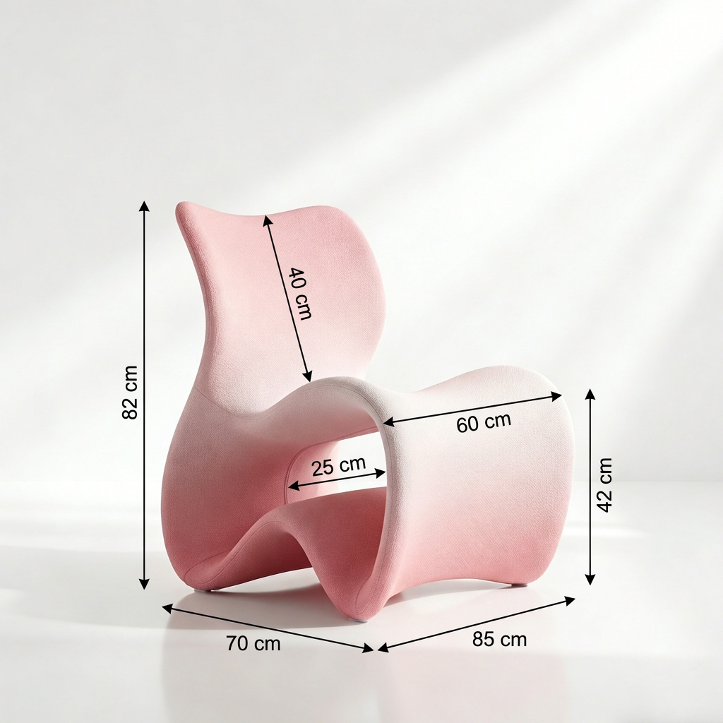 Silla individual con patas de madera y asiento confortable