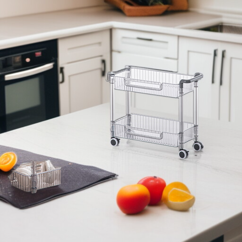 이동식 바닥 주방 양념장 선반