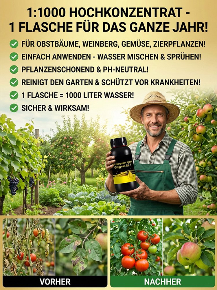 【Eine Flasche verdünnt mit Wasser auf 1000 Pfund】Pflanzen- und Obstbaumreinigungsmittel
