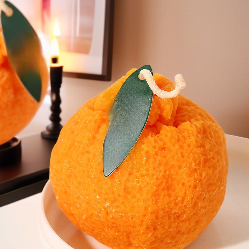 شمعة عطرية للزينة، شمعة فاكهة البرتقال القبيح المحاكاة