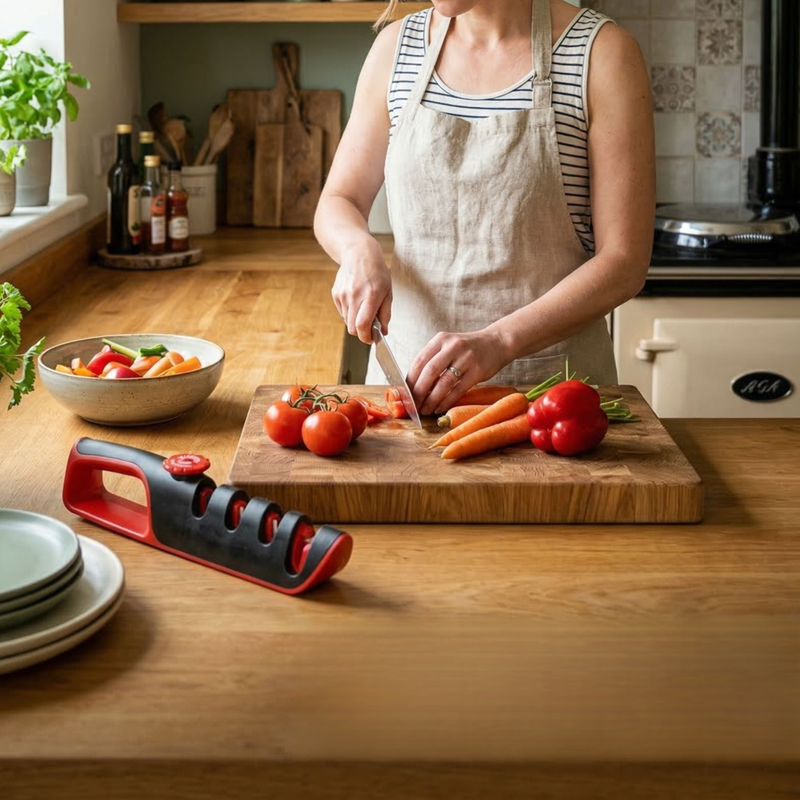 Four-Stage Multifunctional Household Knife Sharpener