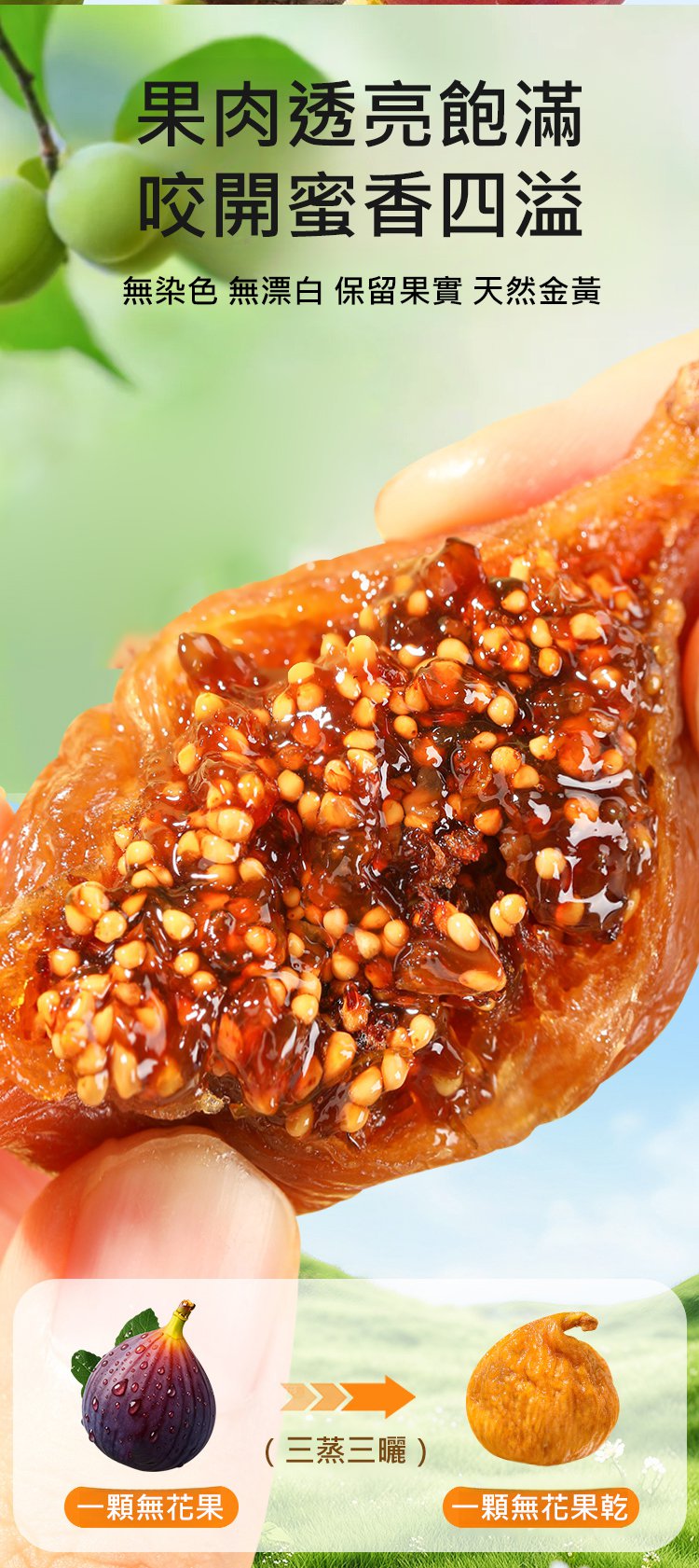 【抗癌降尿酸】三蒸三曬無花果乾