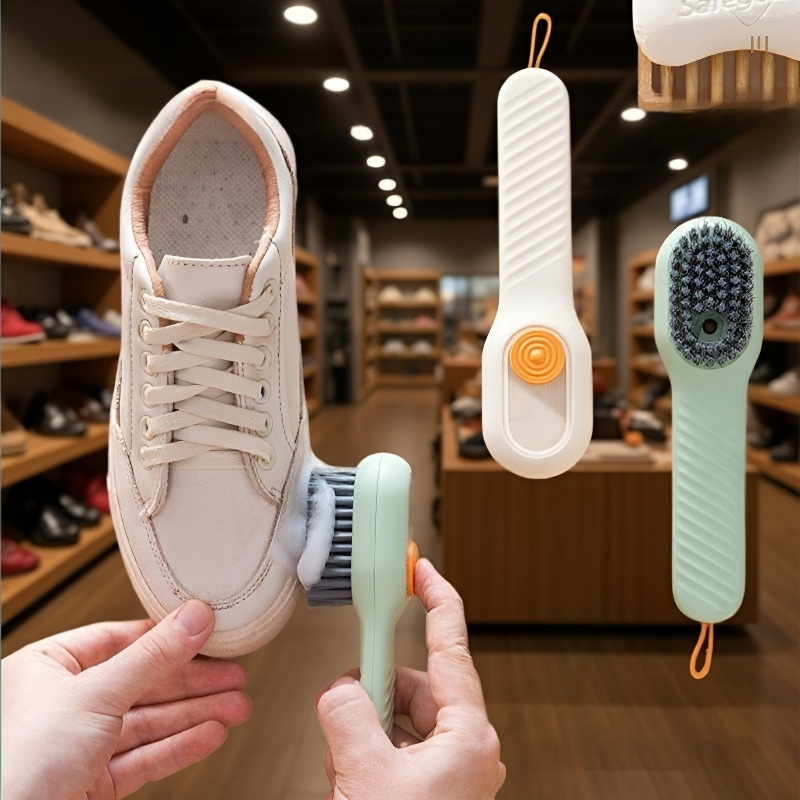 فرشاة أحذية متعددة الوظائف مع عبوة سائلة