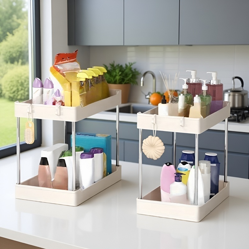 싱크 아래 2단 욕실 주최자