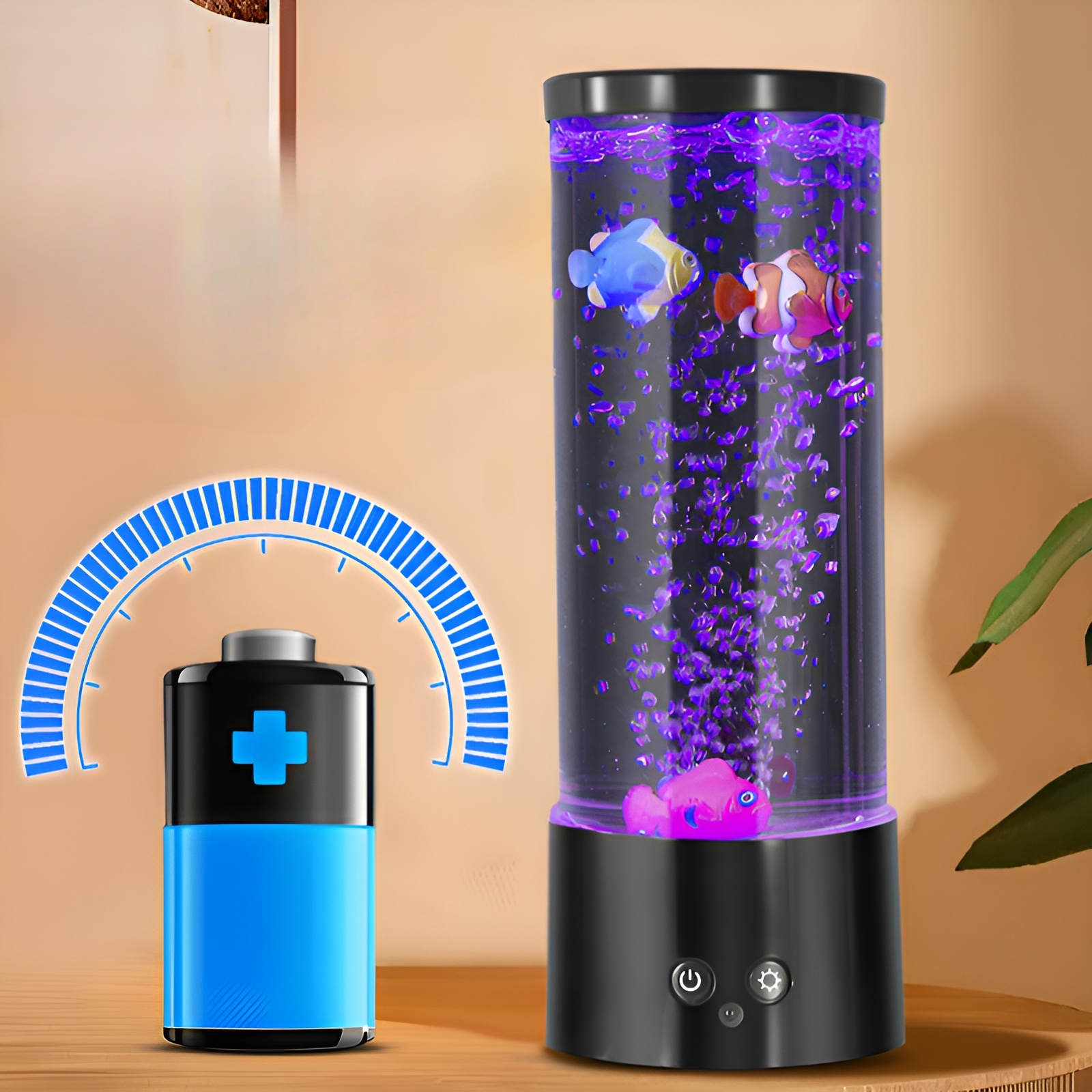 氣泡魚造型LED高亮USB小夜燈