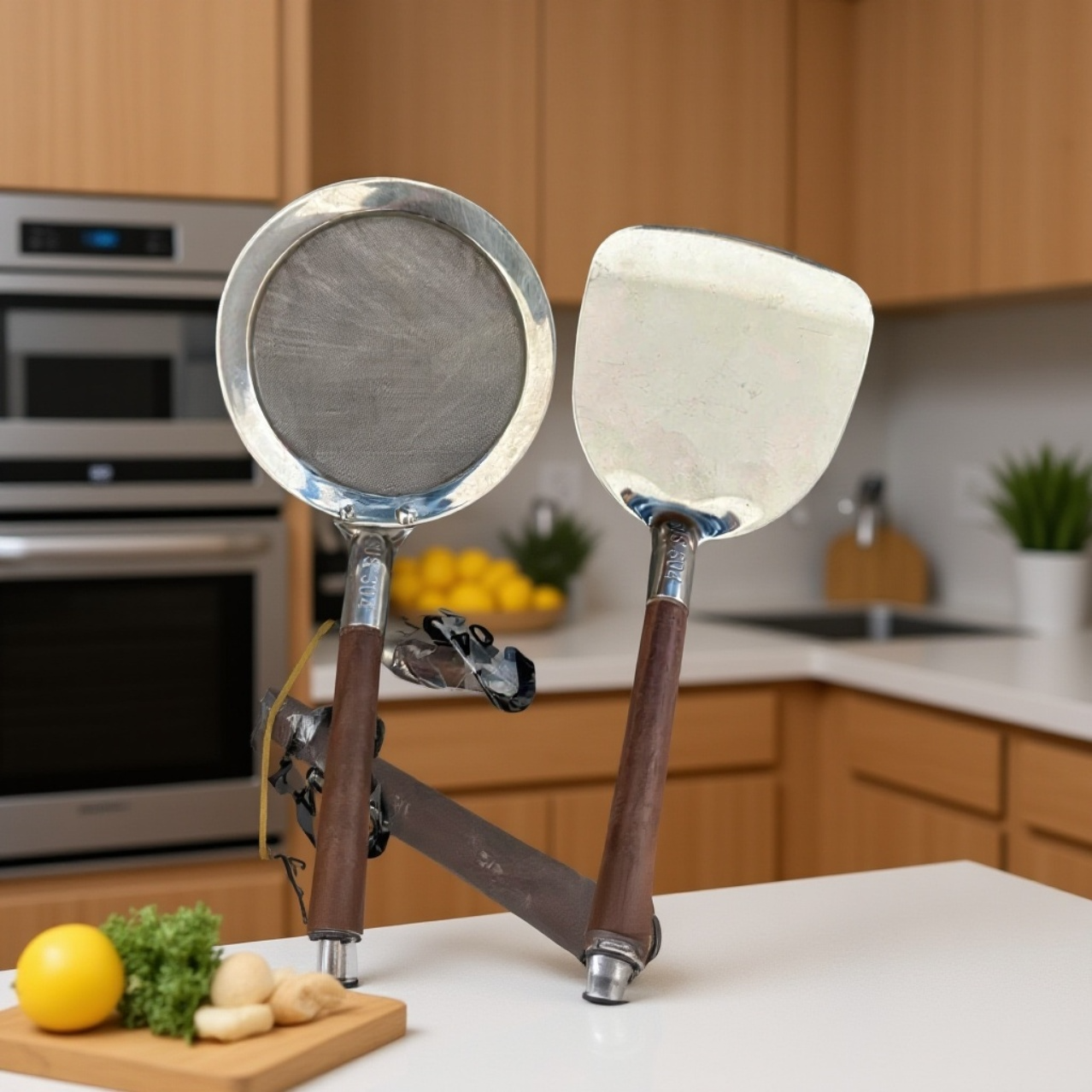 シンプルデザインのスープレードルキッチン使用例