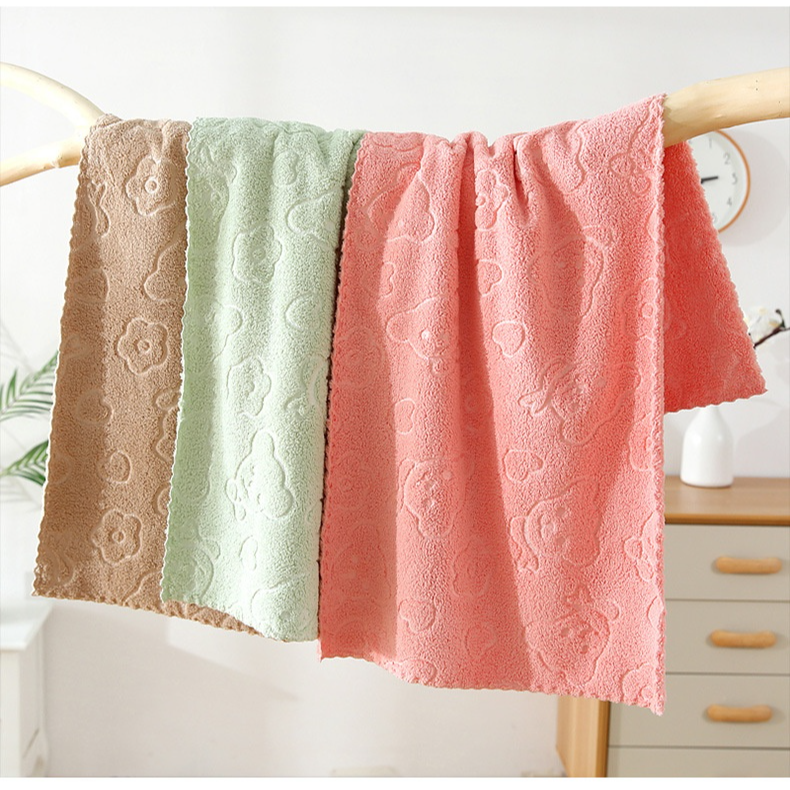 Bear Print Microfiber Towel