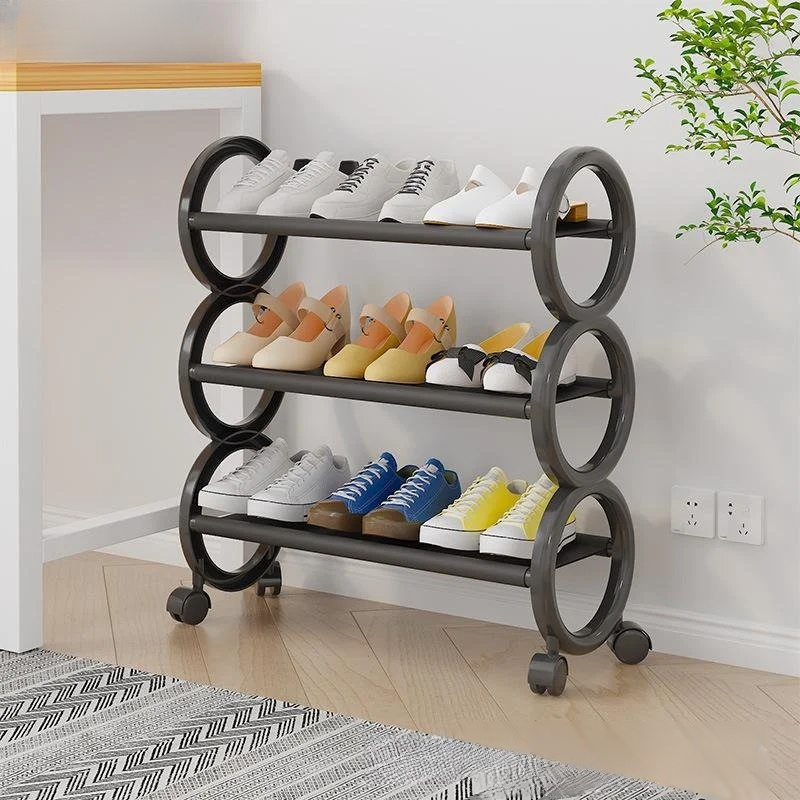 Multi layer household simple shoe rack