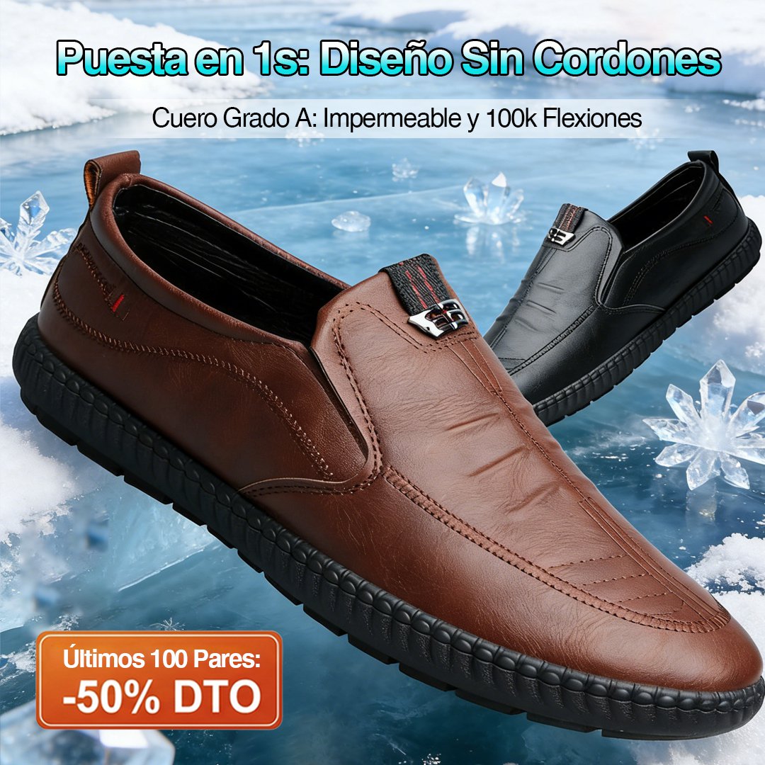 【Limitado 100 pares】Zapatos de cuero casuales y elegantes para hombre