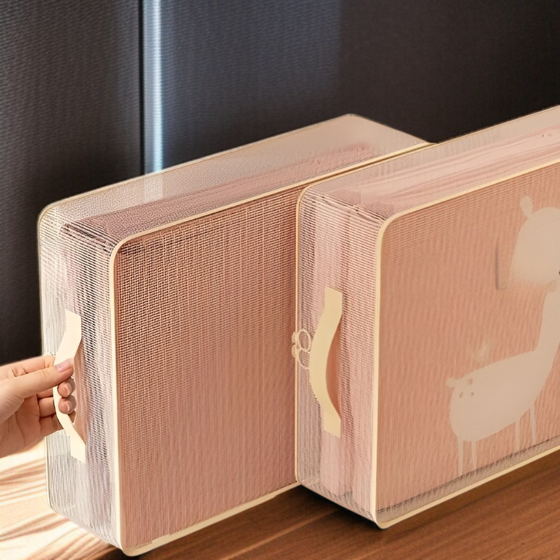 간절기 수납 가방 4종 세트 곰팡이 방지 의류 정리 가방 면 이불 수납 가방 칸막이 망사 옷장 수납 가방