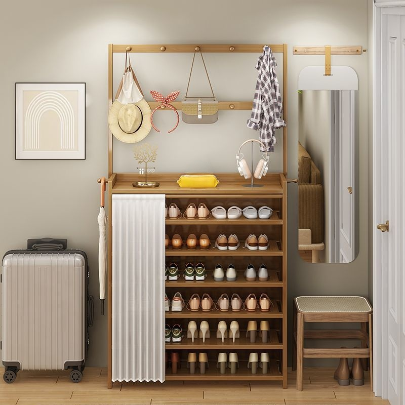 升級加固家用收納鞋架 防塵門口多功能鞋櫃鞋架子