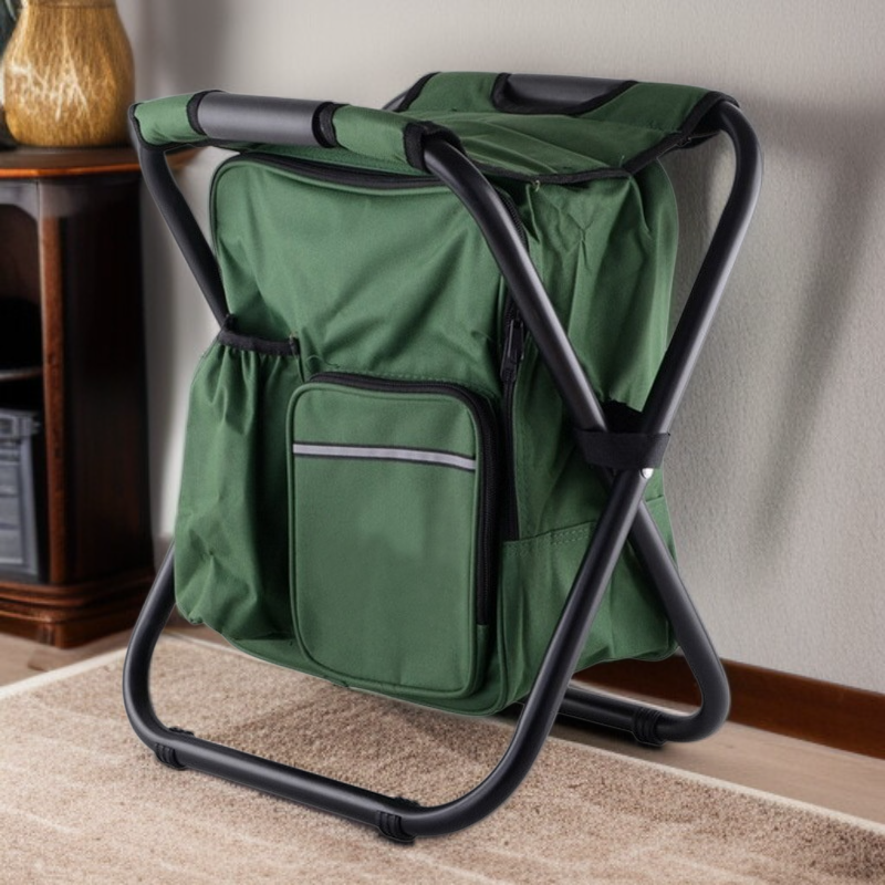 등받이가 있는 다기능 접이식 스툴