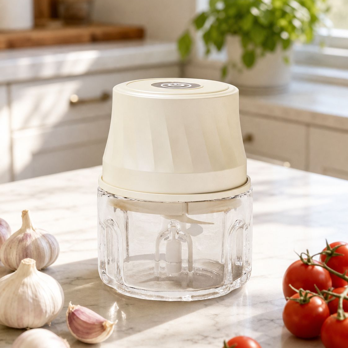 Home Small Cooking Machine Garlic Beater Meat Grinder Electric Kitchen Garlic Puree Garlic Beater