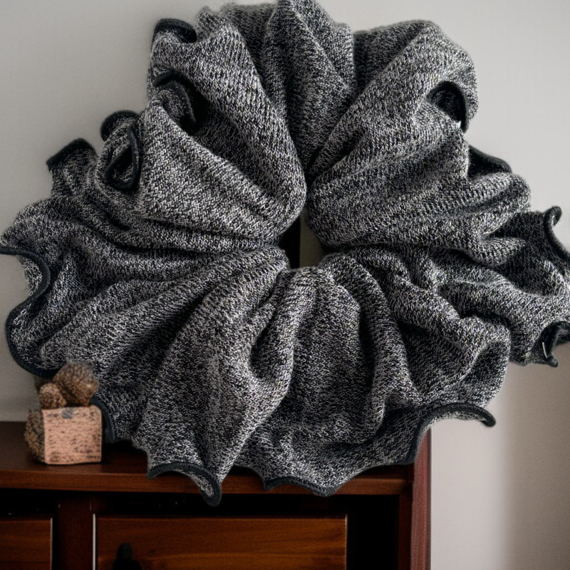 Nowoczesna damska gumka do włosów z dzianiny, miękka i nie tracąca kształtu