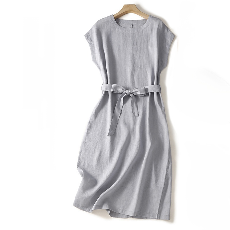 Summer Style Retro Cotton Linen Dress
