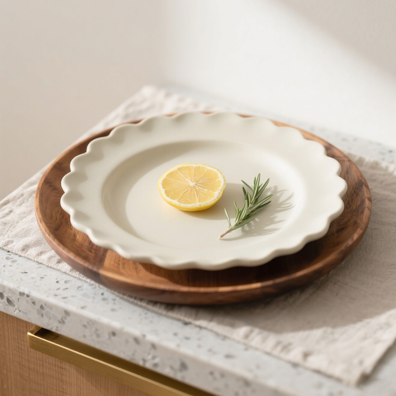 Platos creativos de cerámica esmaltada (12 piezas)