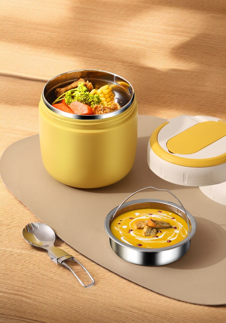 304 스테인리스강 이중 구조 보온통 정면 사진