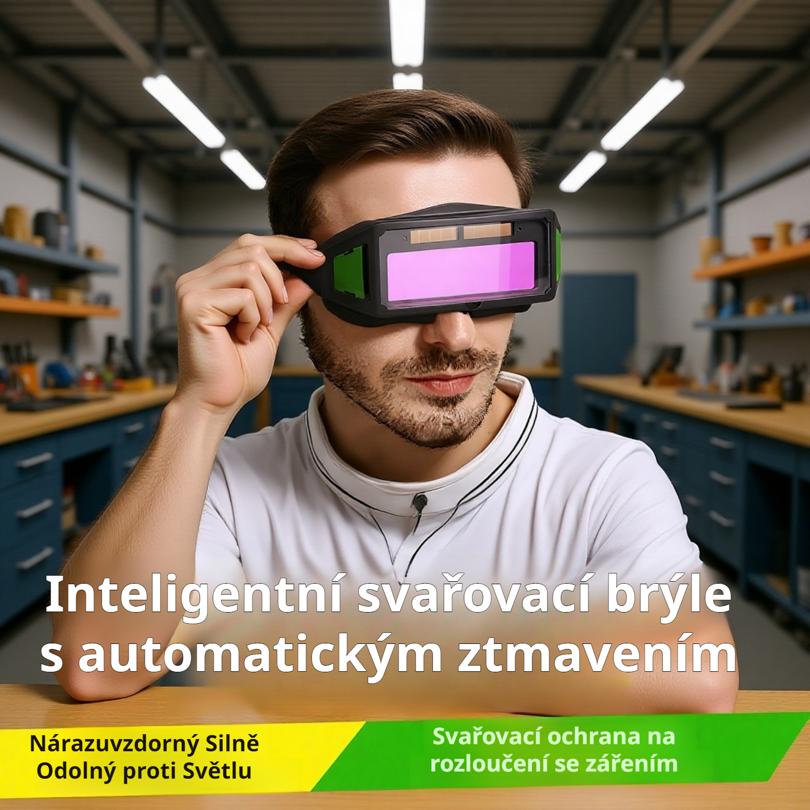 Svářečské brýle s automatickým stmíváním, ochranné brýle na argonové svařování
