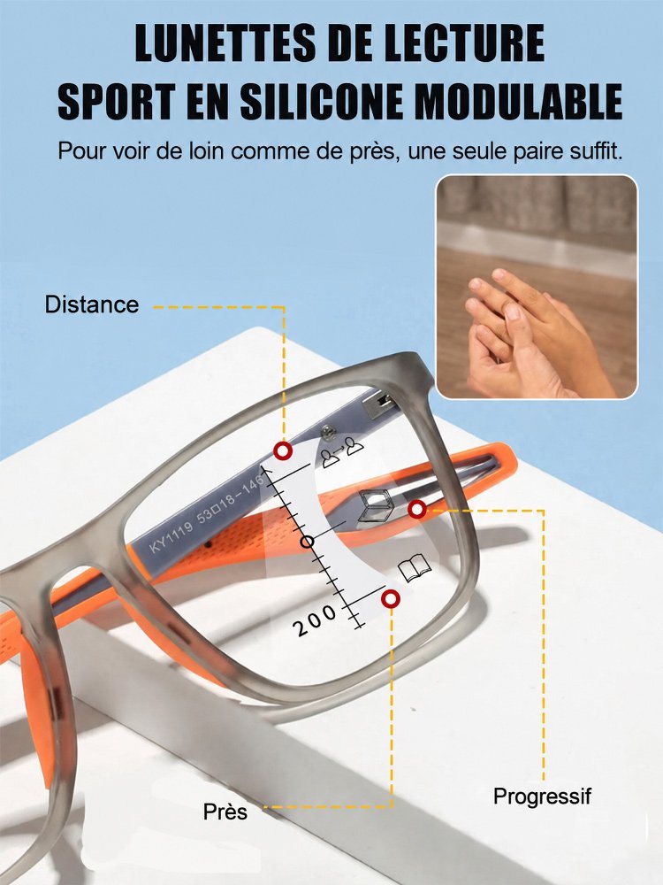 Sport 2 - en - 1 anti UV changer de couleur lunettes de soleil