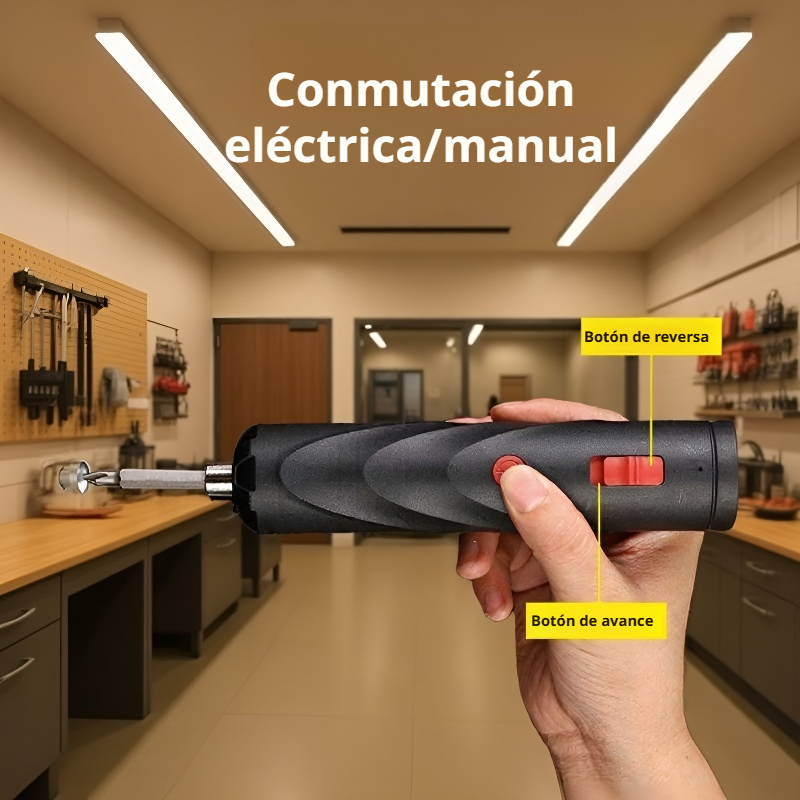 Set de destornillador eléctrico versátil con accesorios