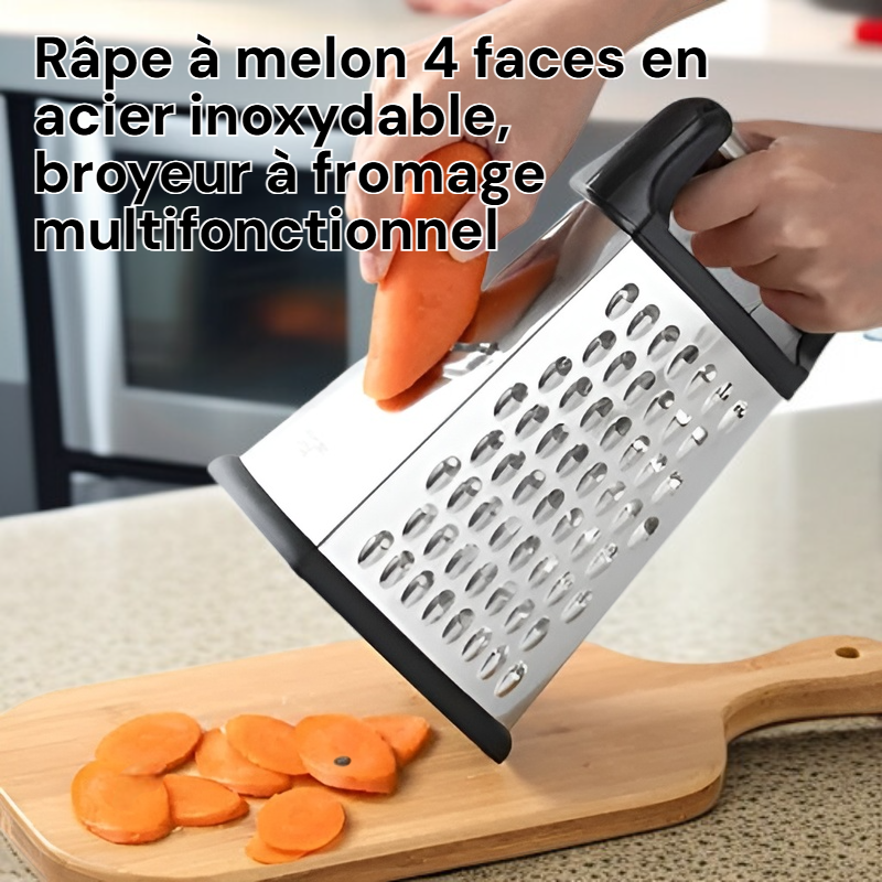 Grilleuse à fromage et melon à 4 côtés en acier inoxydable