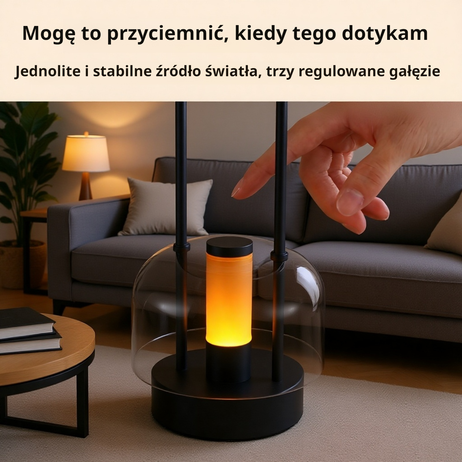 Lampka do sypialni z regulacją jasności