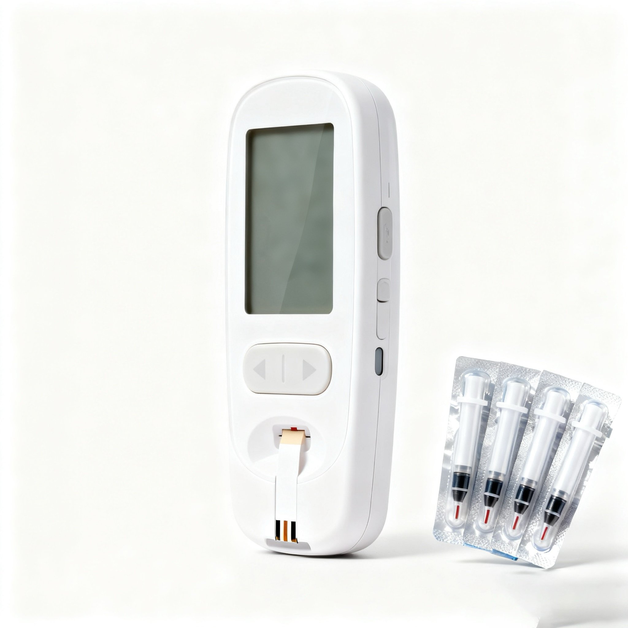 เครื่องวัดน้ำตาลในเลือดแบบพกพา 