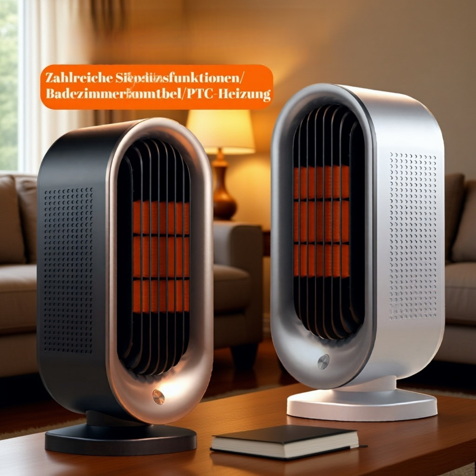 1200W Tisch-Heizlüfter, tragbarer Heizstrahler