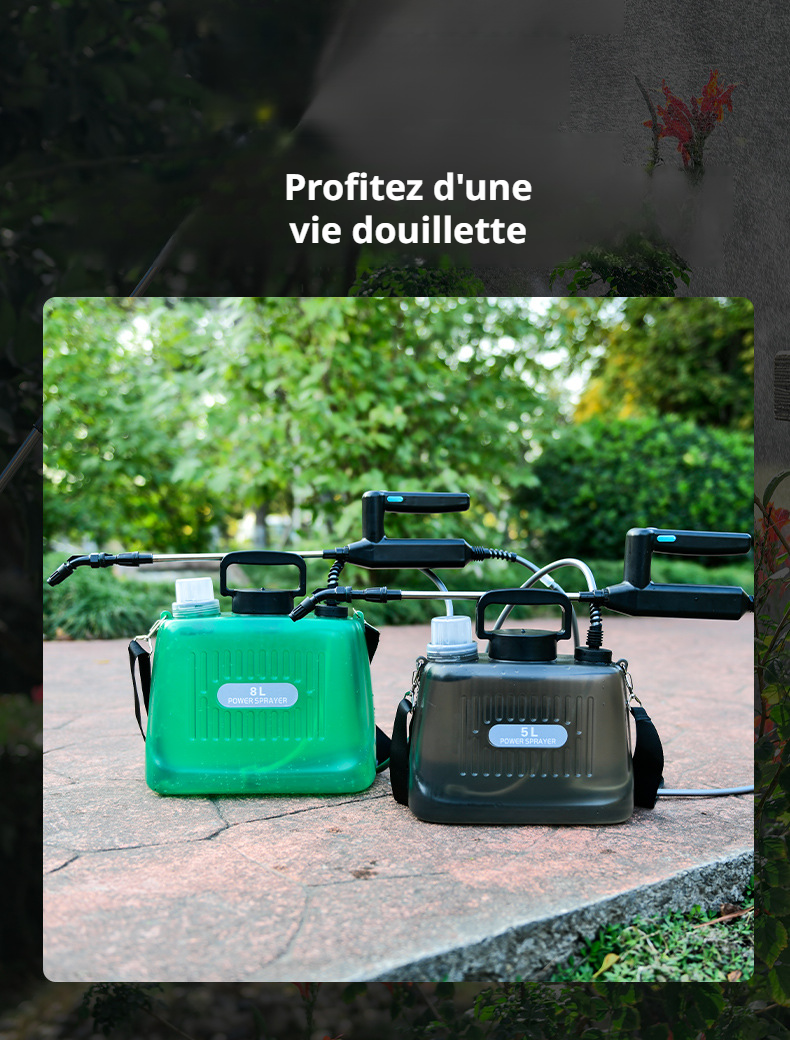 Détail de la buse du pulvérisateur de jardin