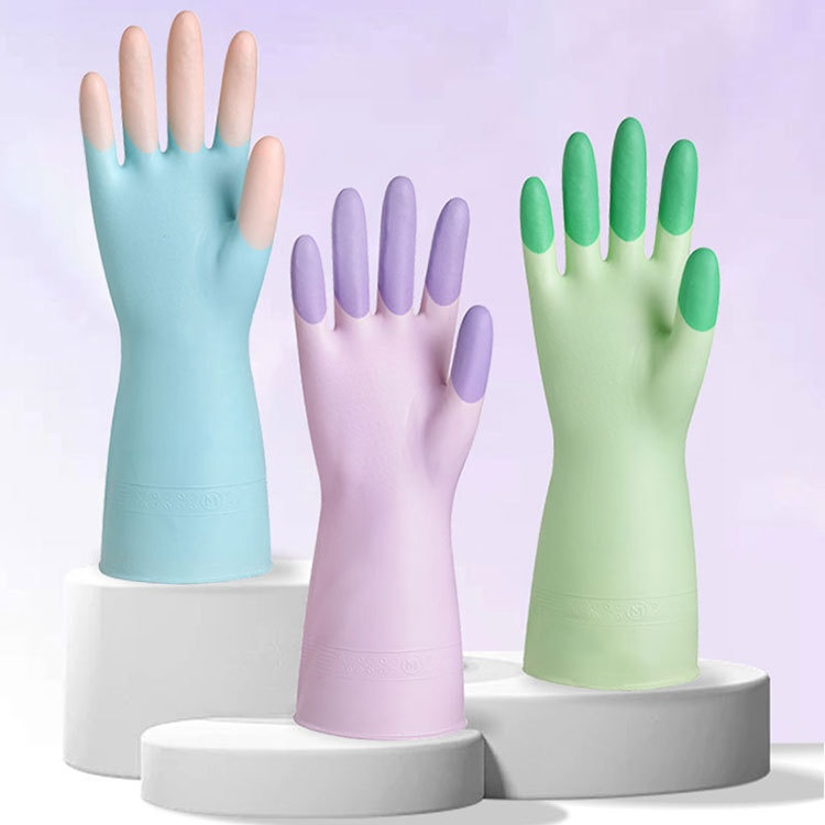 Durable Waterproof and Oil-Resistant Household Gloves